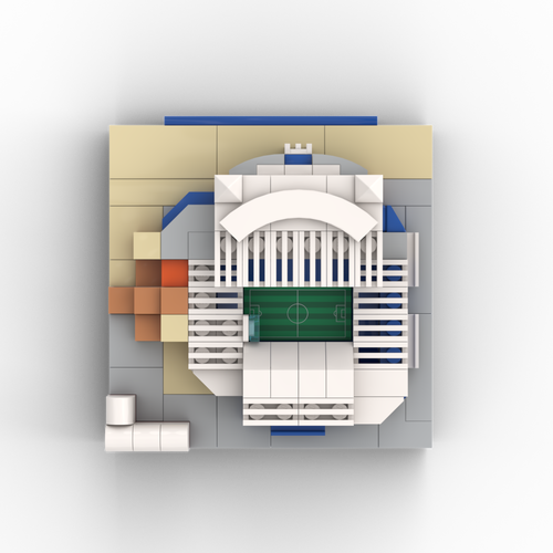 Stamford Bridge Chelsea Lego Stadium Miniature by Bricks in a Bag