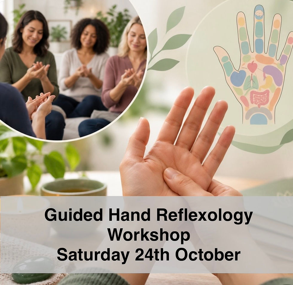 Guided Hand Reflexology for Self-Care Workshop - 24th October