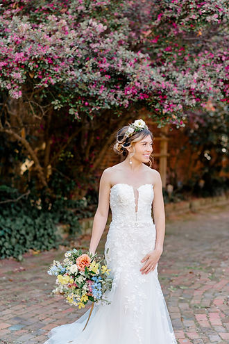 Vera Wang gowns and more to be seen at Gowns in The Gardens. The Gardens At Issac Taylor downtown New Bern NC