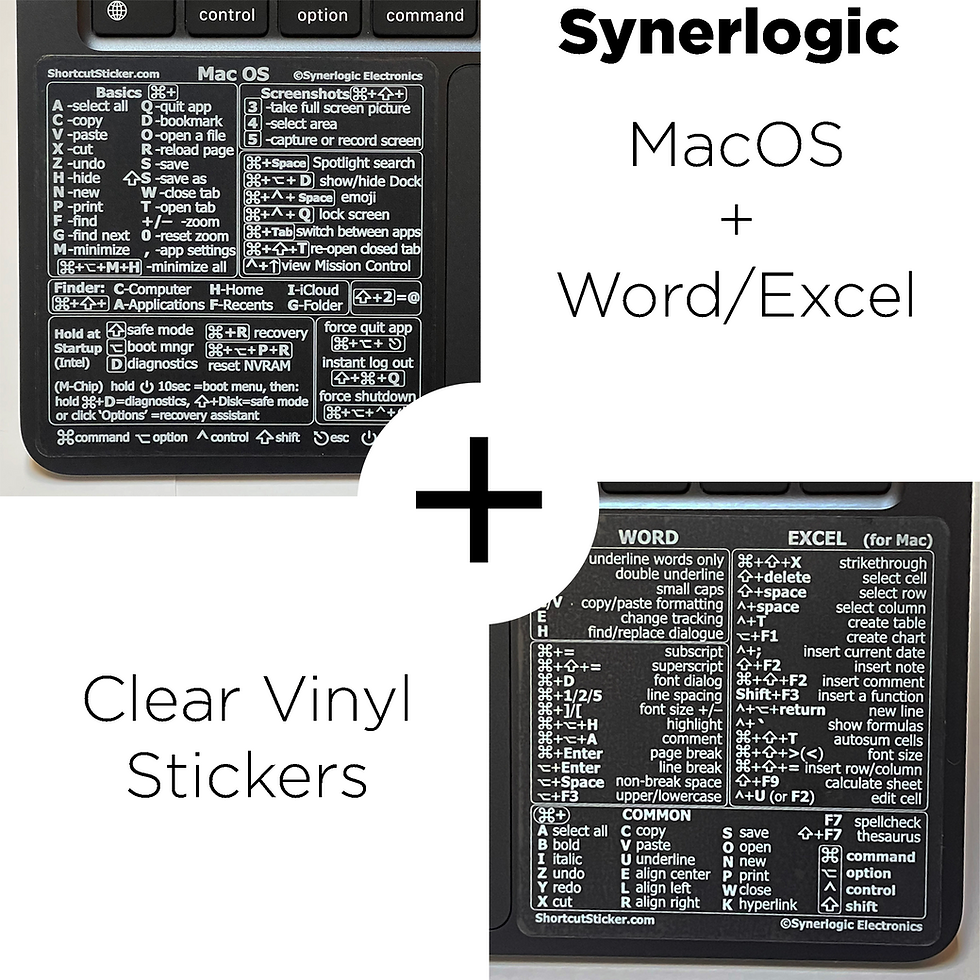 Thumbnail: SYNERLOGIC Mac OS + Word/Excel (for Mac) Stickers Universal - any year Mac