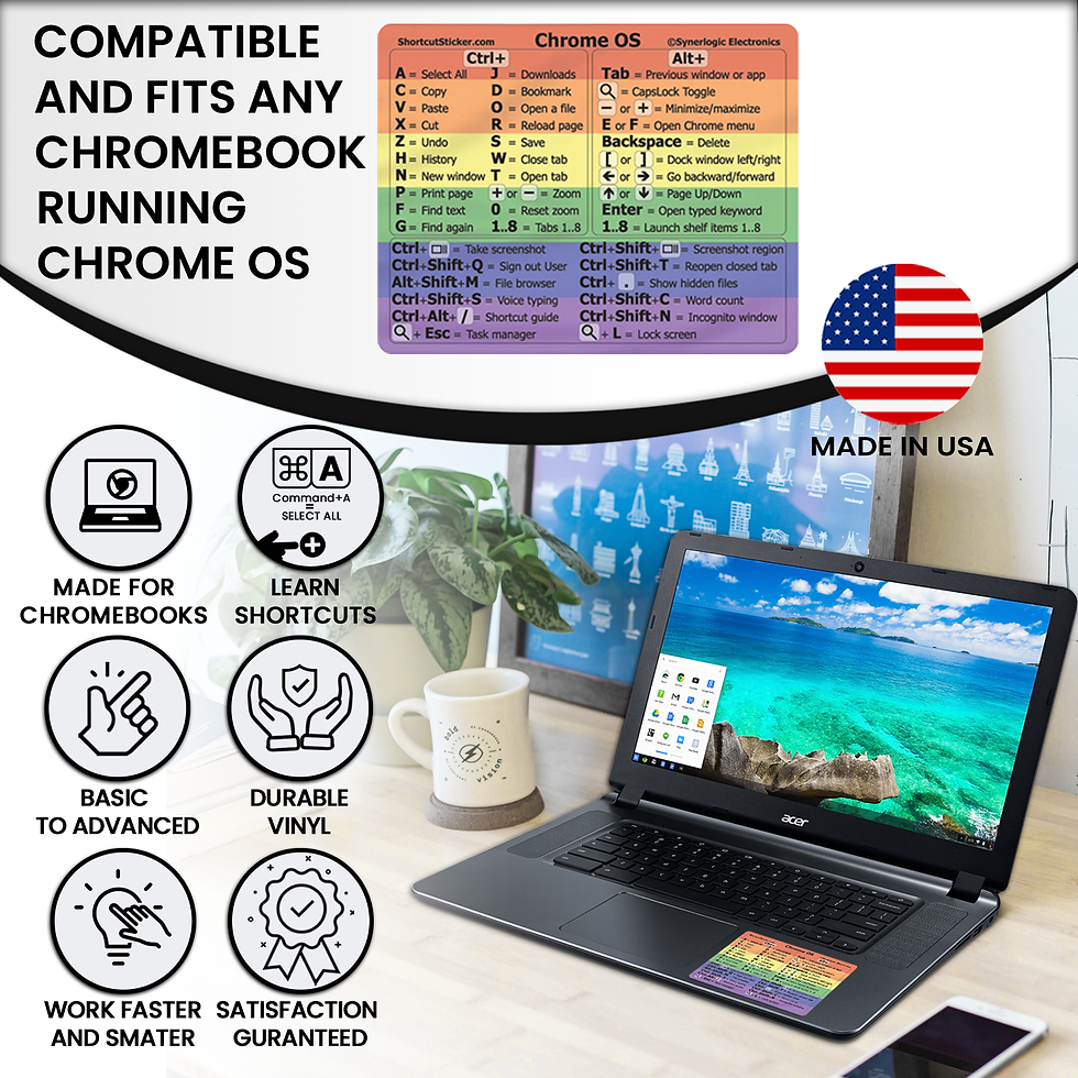 Thumbnail: Chromebook Shortcuts Vinyl Sticker
