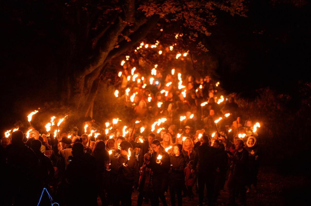 Torch lit march in the footsteps of the Chartists 184th Anniversary