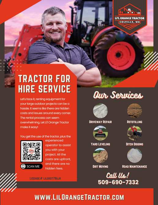 Marketing Flyer with QR code