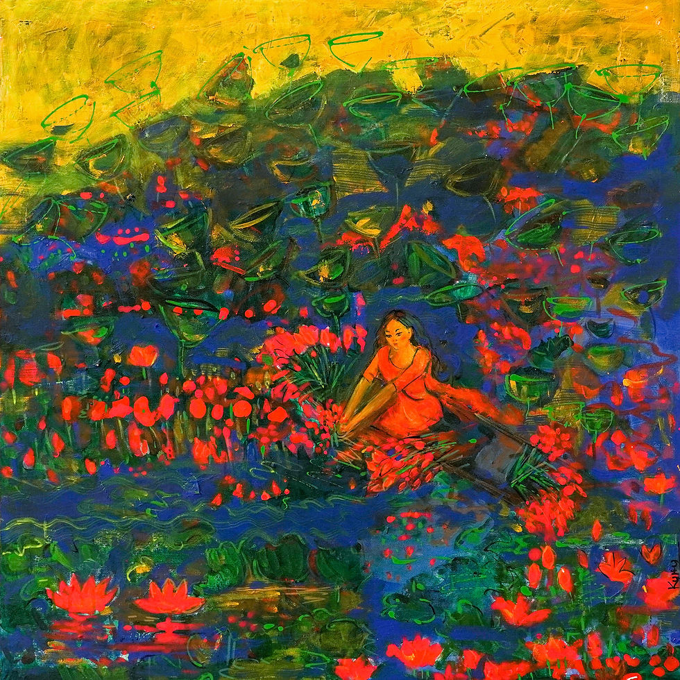 When Night Meets The Day:Water Lily