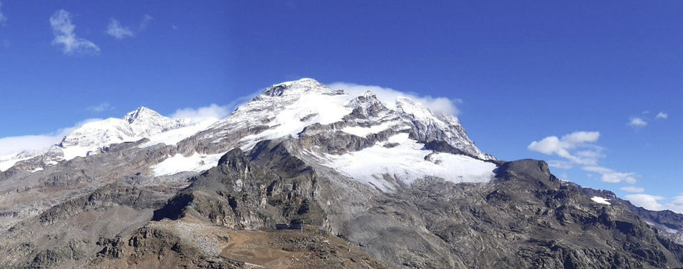 SUL CAMPO CON I RICERCATORI A 3000 MT