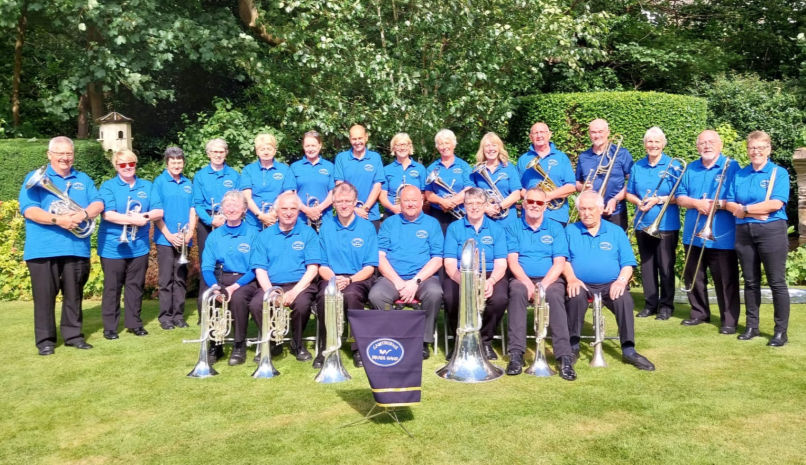 Cawthorne Brass Band performing at a previous event