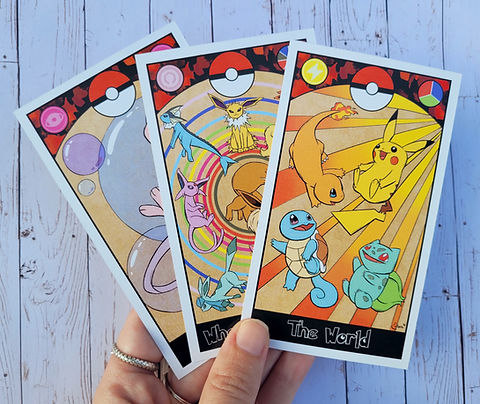 Pokmon Tarot Card Set, Major Arcana 22 Tarot Card Deck, Unique Tarot Cards | Art By Ember Pokmon Tarot Card Set, Major Arcana 22 Tarot Card Deck, Unique Tarot Cards | Art By Ember