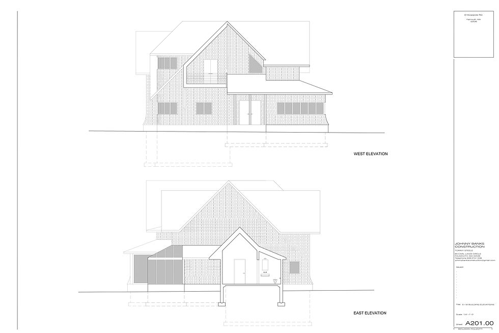 East & West Elevations