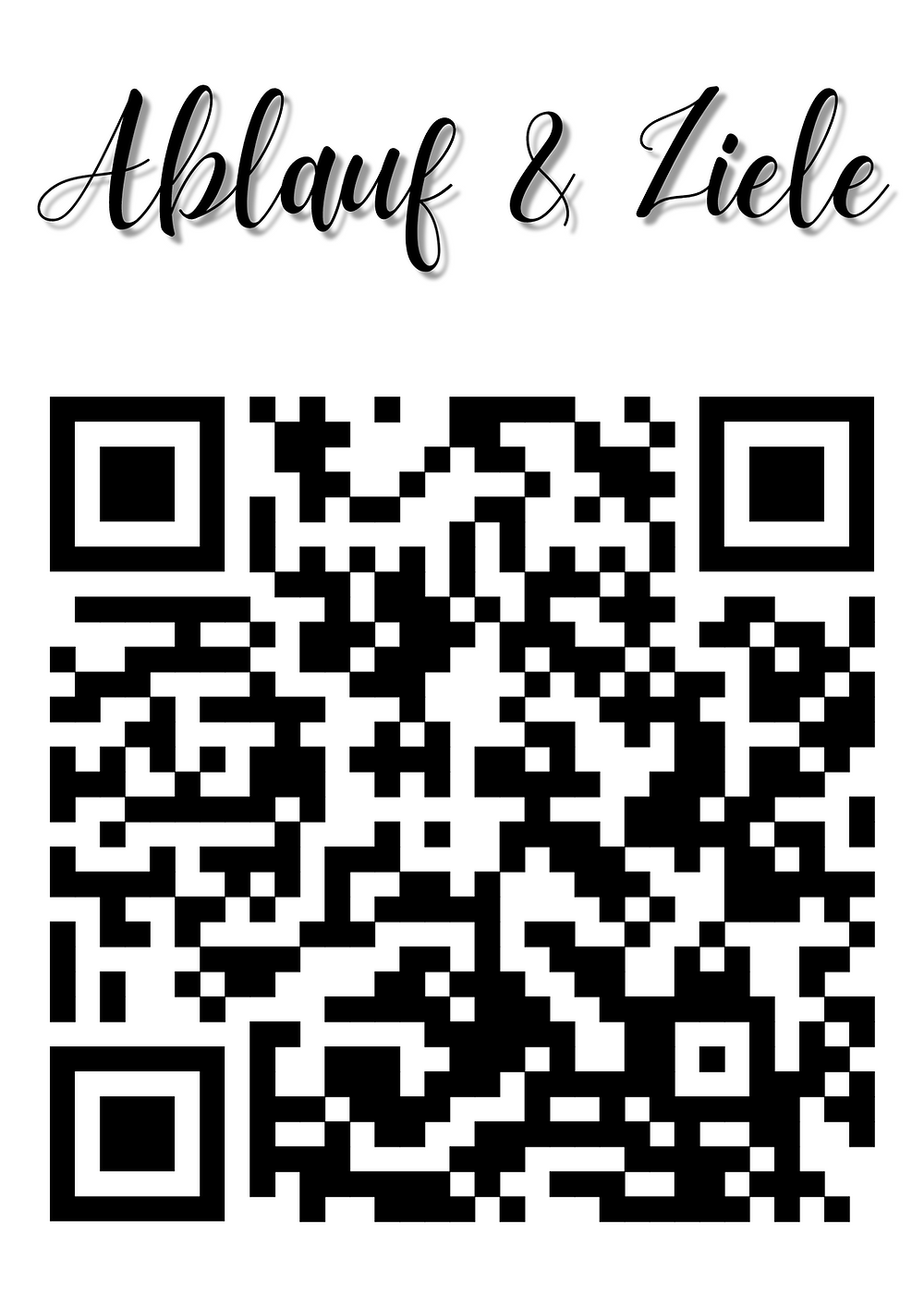 QR Code zu Ablauf und Lernzielen