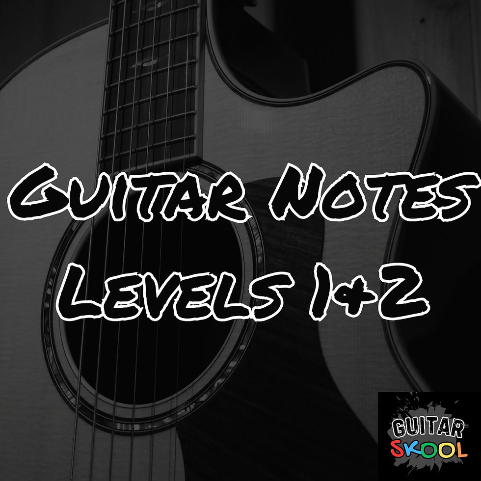 Guitar Notes Levels 1 & 2