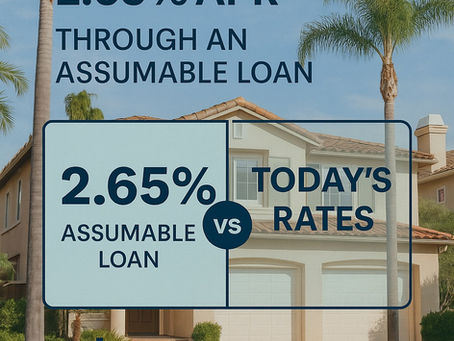 🏡 Get a Fixed Rate Home Loan at 2.3% APR — Through an Assumable Loan