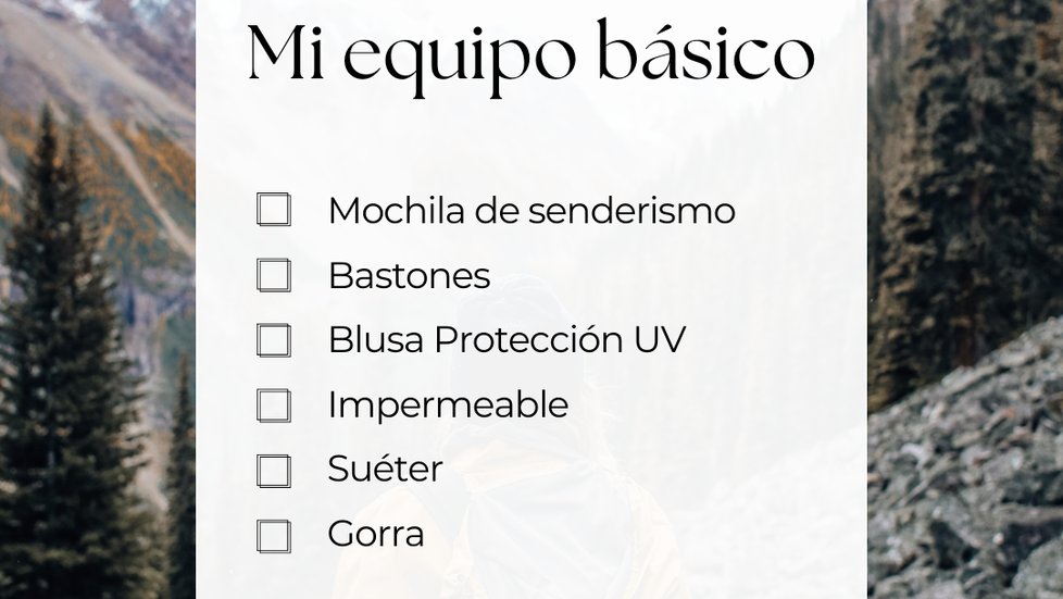 Mi equipo personal básico de montaña