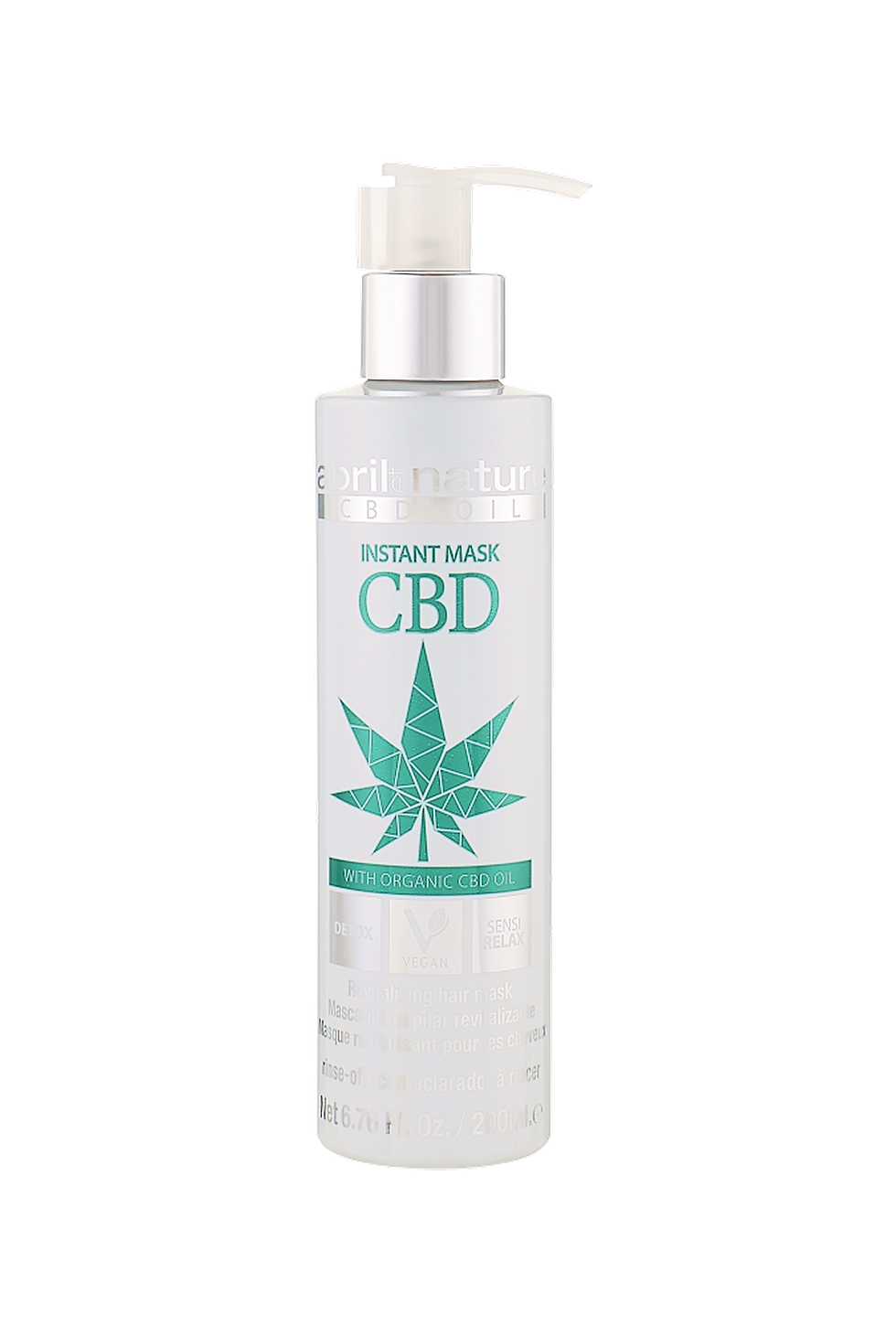 Детокс-маска для волосся Abril et Nature CBD Oil Mask з органічною конопляною олією