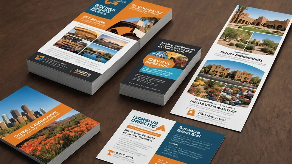 Creative print marketing materials