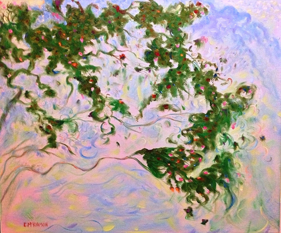 Rosebush, Errol McKinson Oil on Canvas 24x18