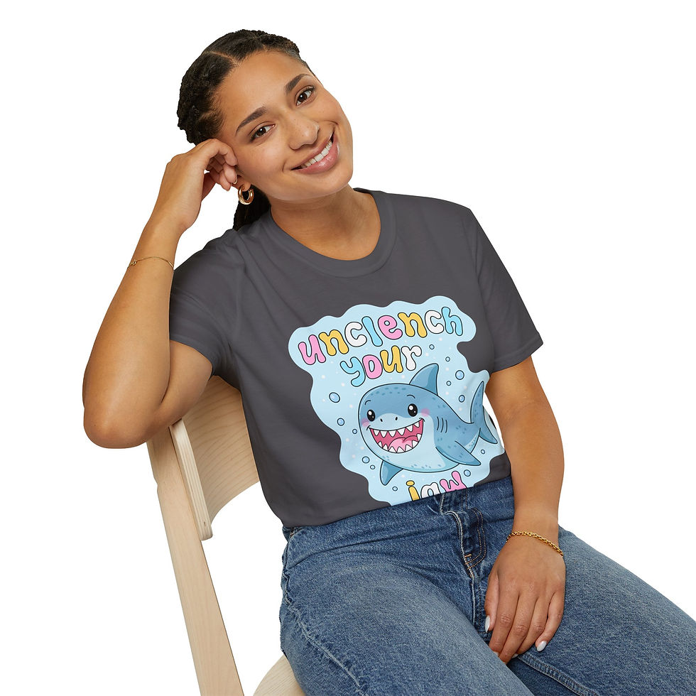Thumbnail: Softie Tee - Unclench Your Jaw Shark
