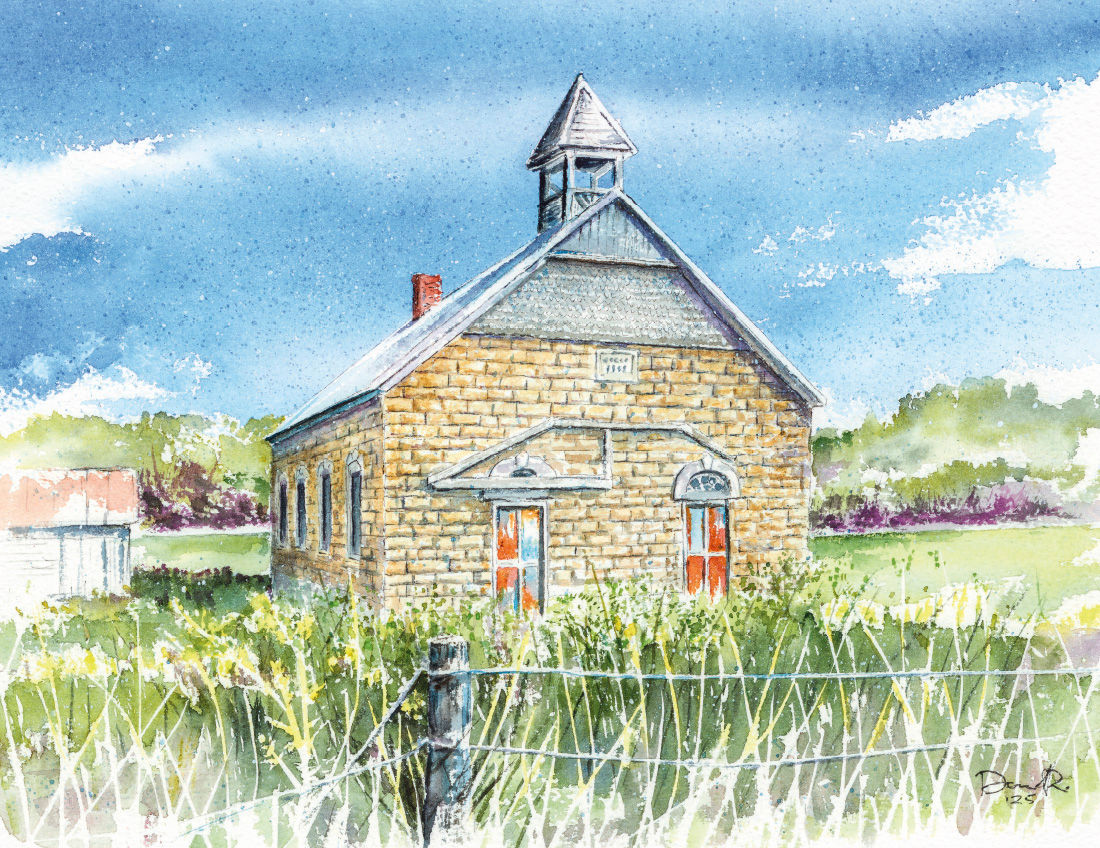 Greenwood Valley "Dog Holler" School Note Card