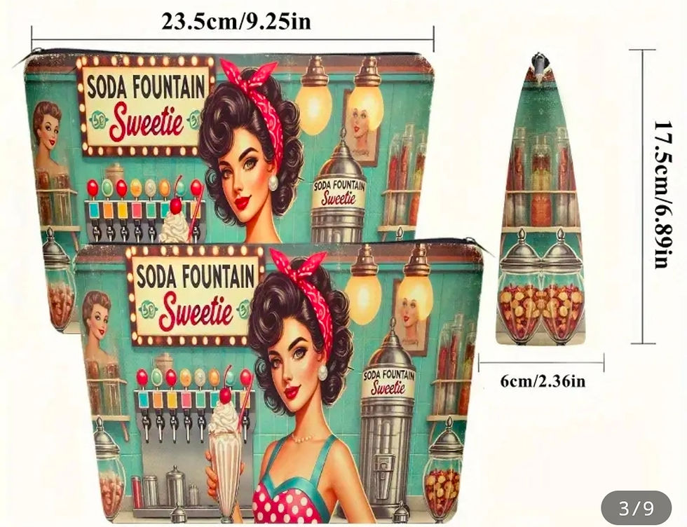 Thumbnail: Diner Milkshake Make-up bag 