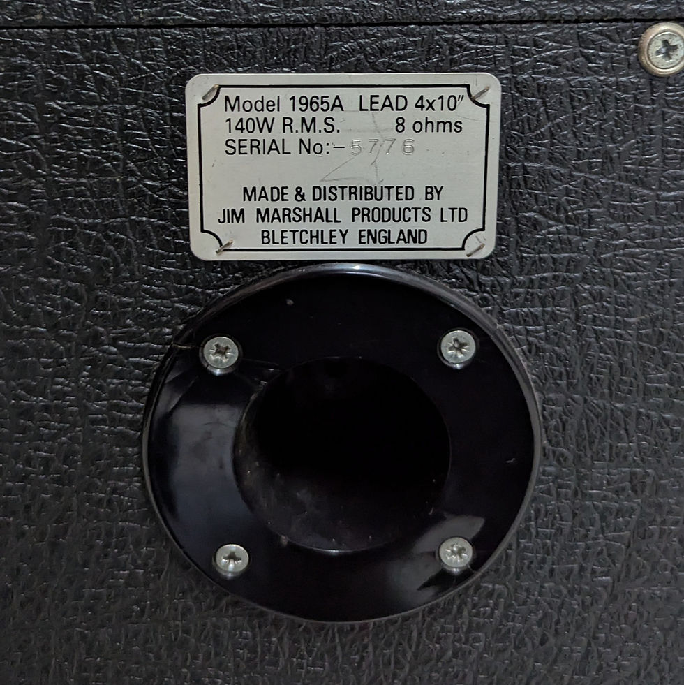 Thumbnail: 1987 Marshall Artist 3203 & Model 1965A 4x10 Cab