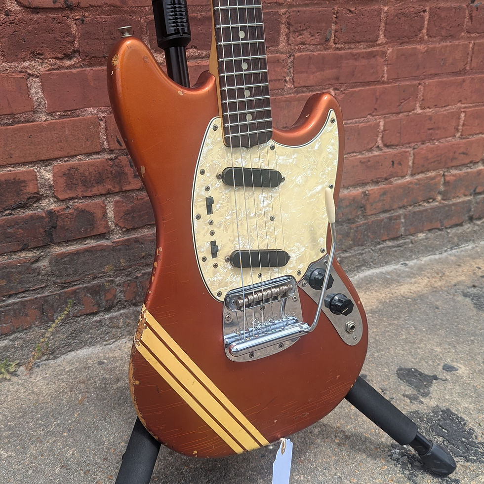 Thumbnail: 1969 Fender Mustang Competition Red w/ Matching Headstock