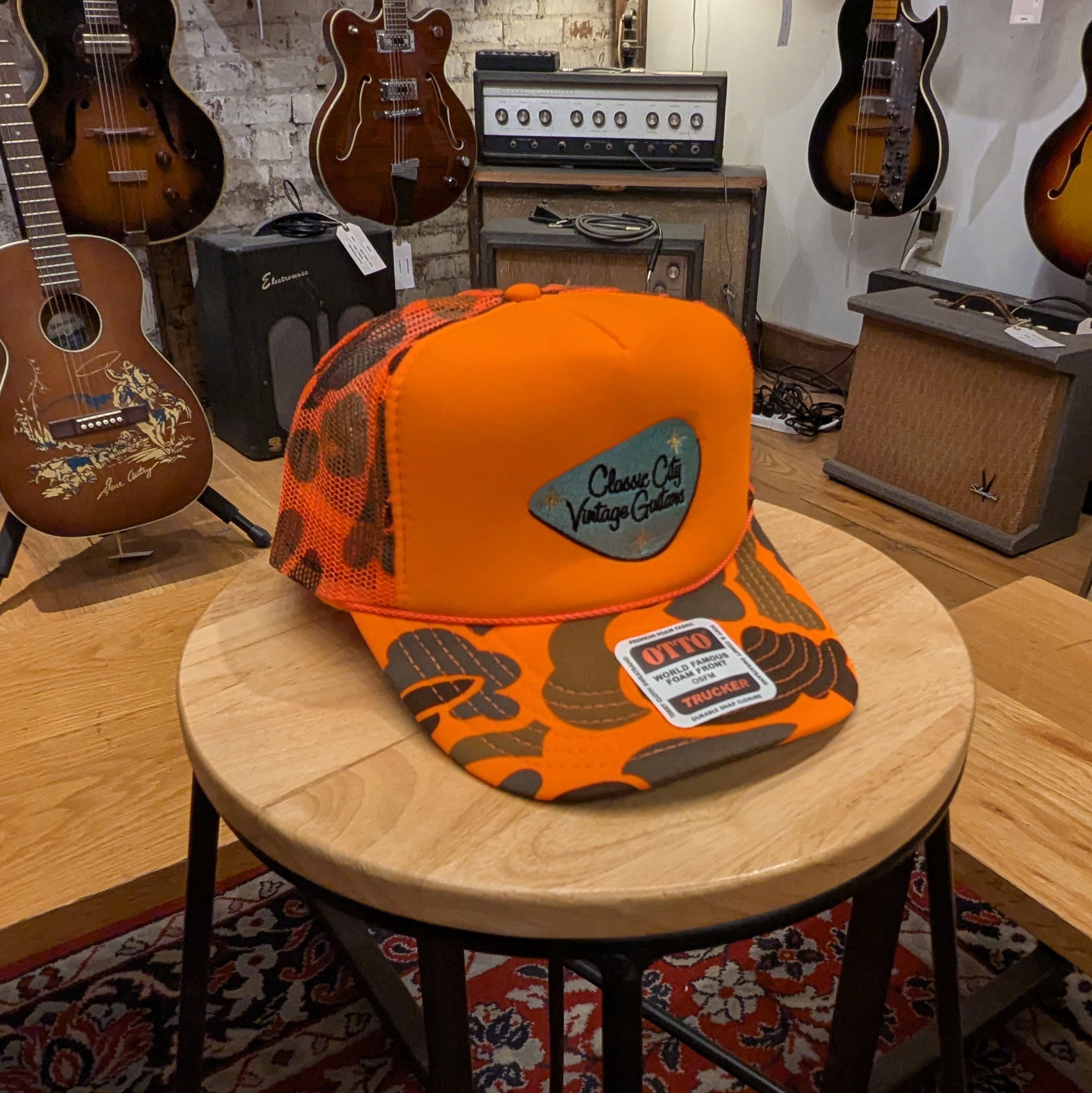 CCVG Orange Camo Trucker Hat