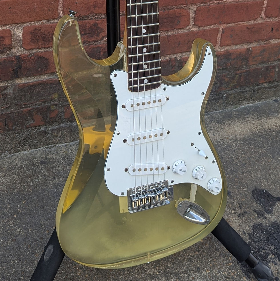 Thumbnail: Early 90's MIJ Fender Lucite Stratocaster