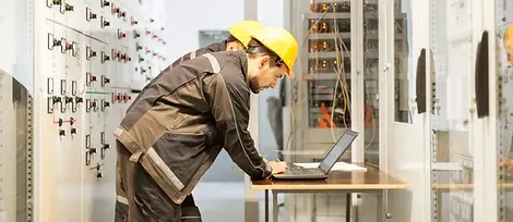 two-maintenance-engineers-inspect-relay-600nw-1009873033.webp