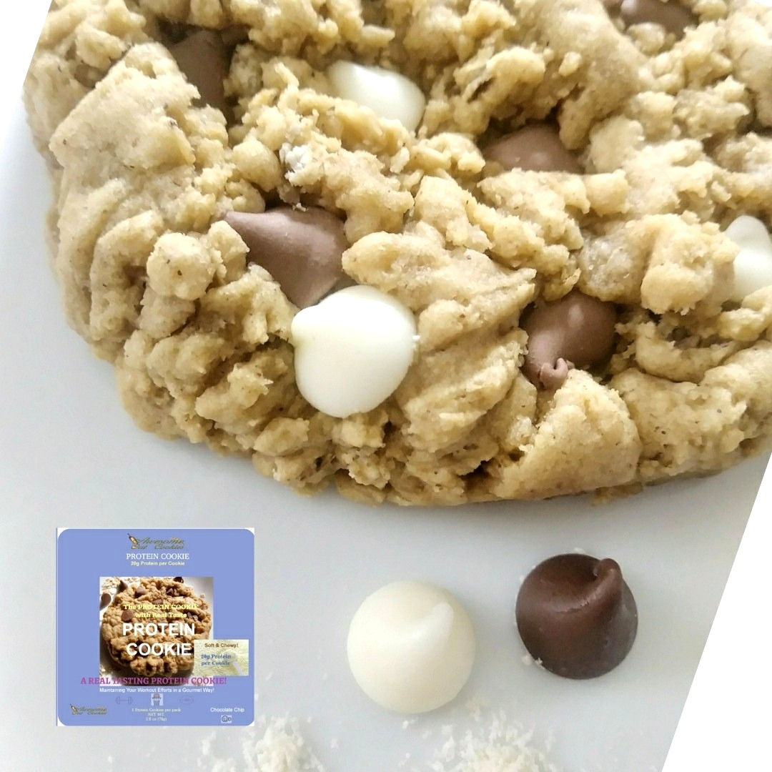 12pk White Chocolate Chocolate Chip 20g Whey Protein, Awesome Oat Cookies