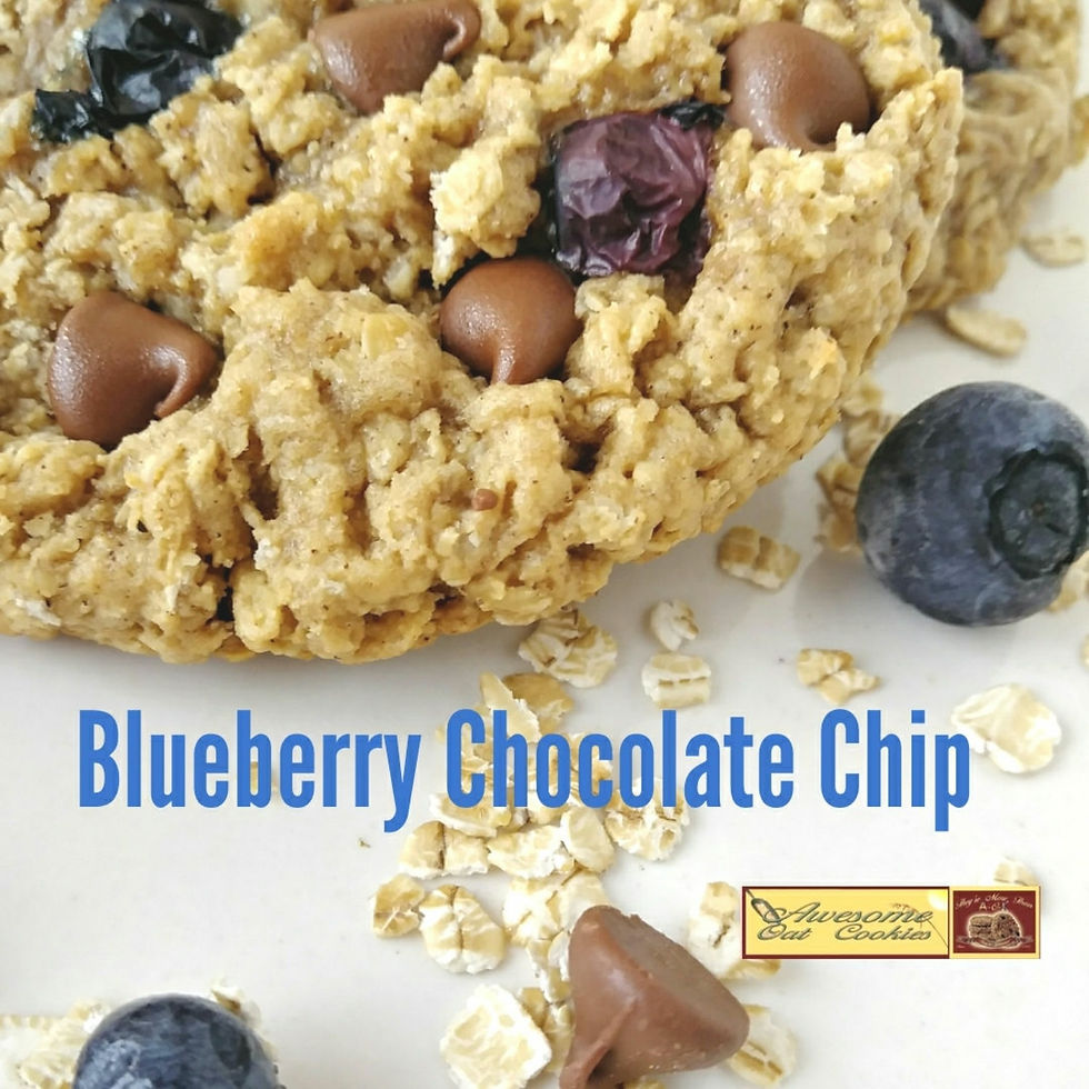 Thumbnail: Gift Box, 6 LG Blueberry Chocolate Chip Oatmeal  Awesome Oat Cookies Delivered