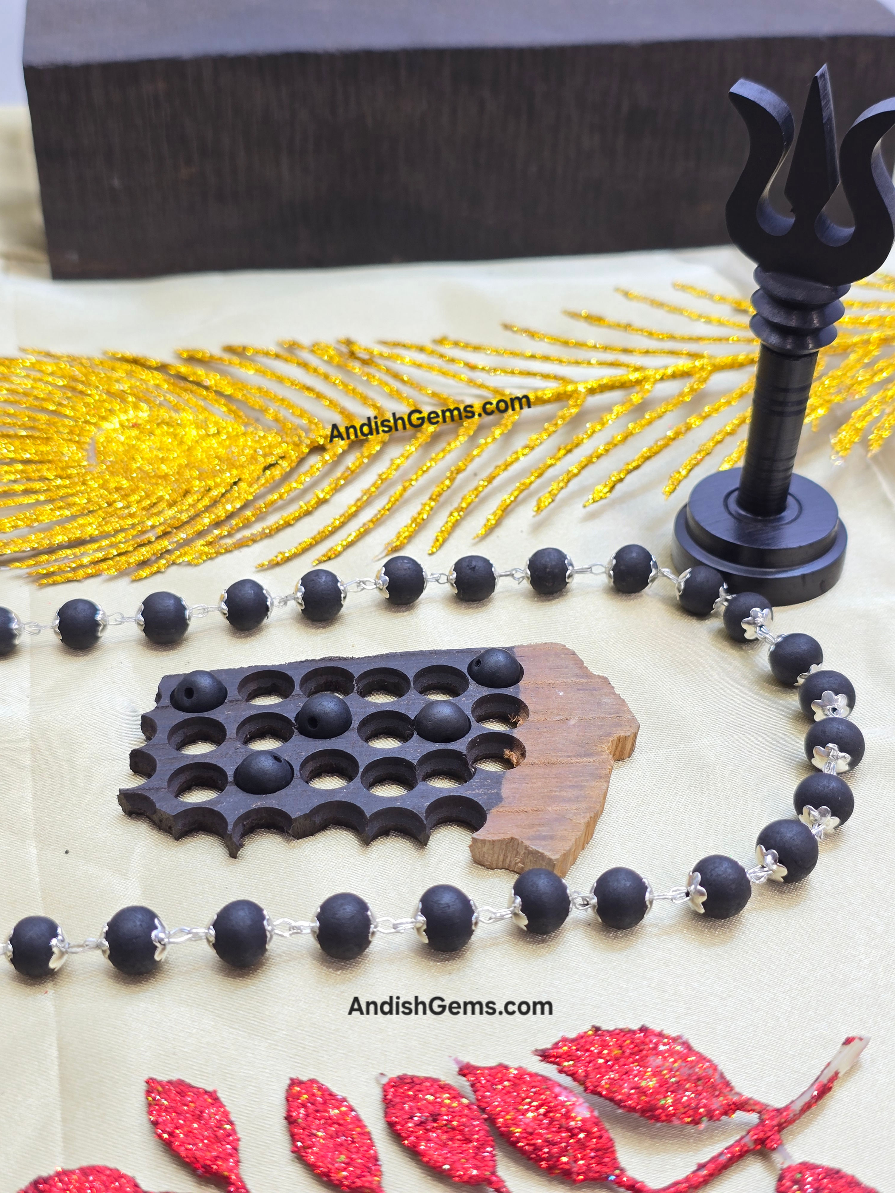 Karungali Mala With German Silver Cap | Original Karungali German Silver mala