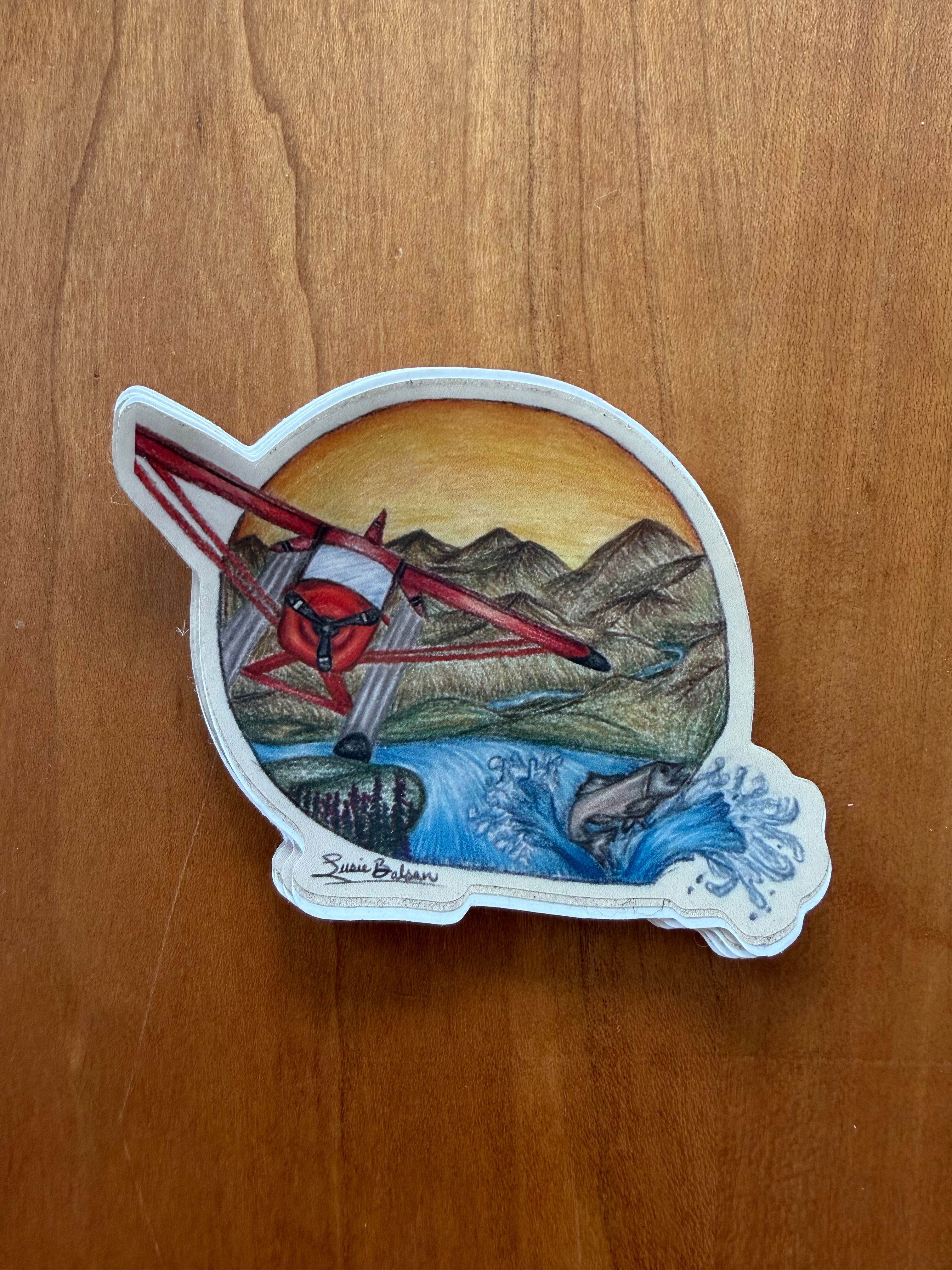 Float Plane Sticker
