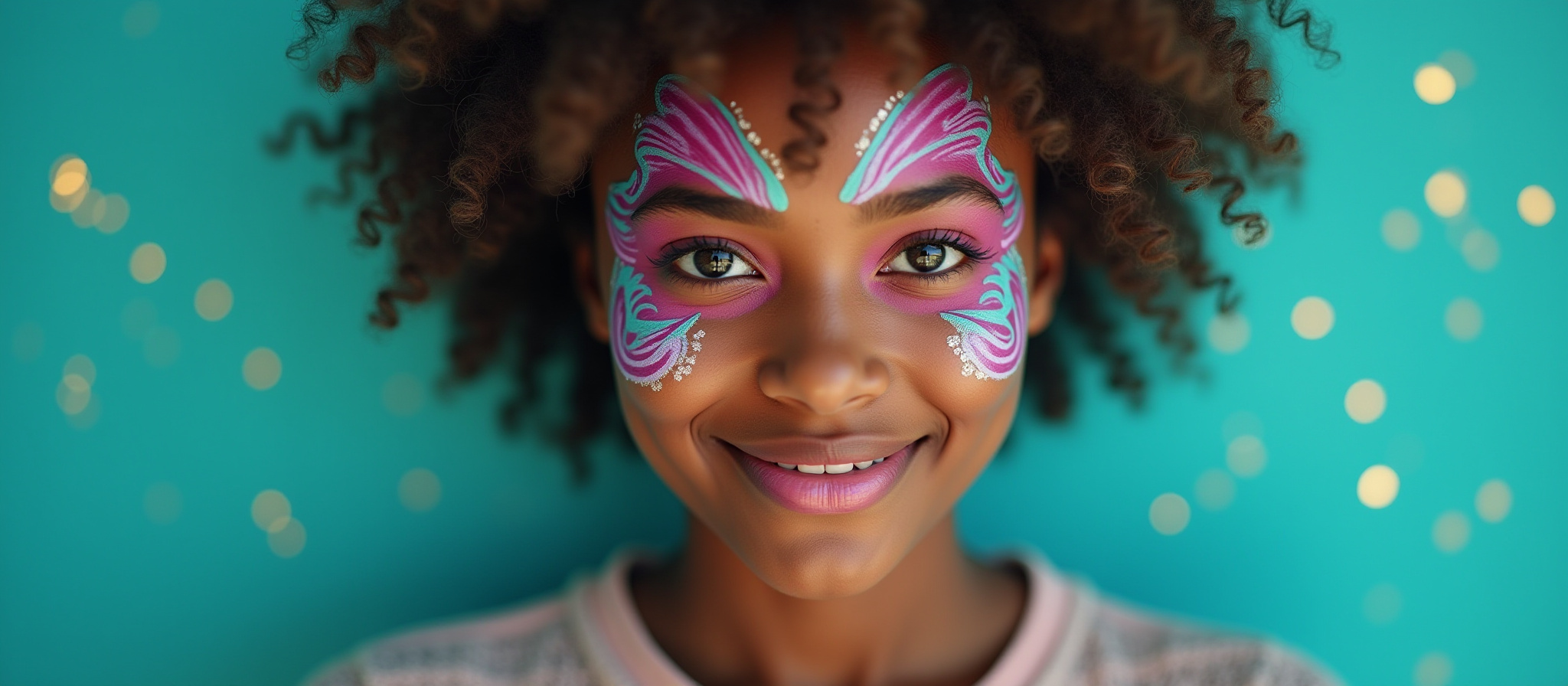 Butterfly face painting for parties in Los Angeles
