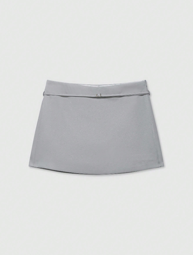 Falda Viviana Gris Claro
