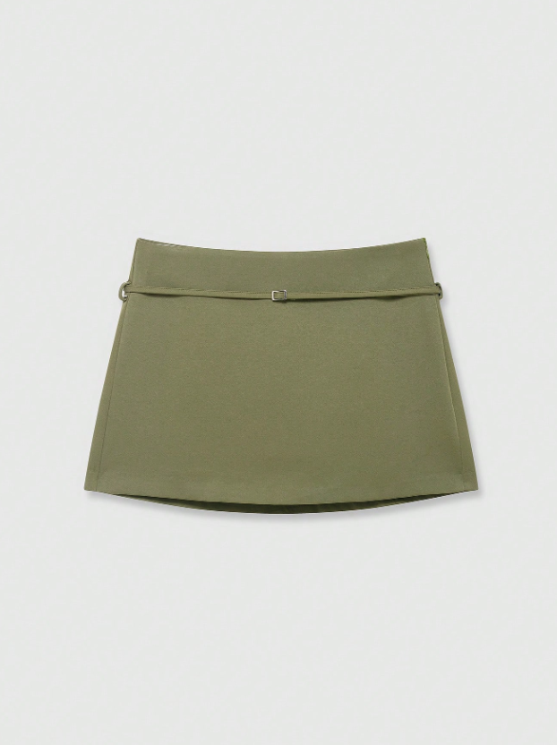 Falda Viviana Verde Musgo