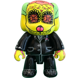 smoking dog green face