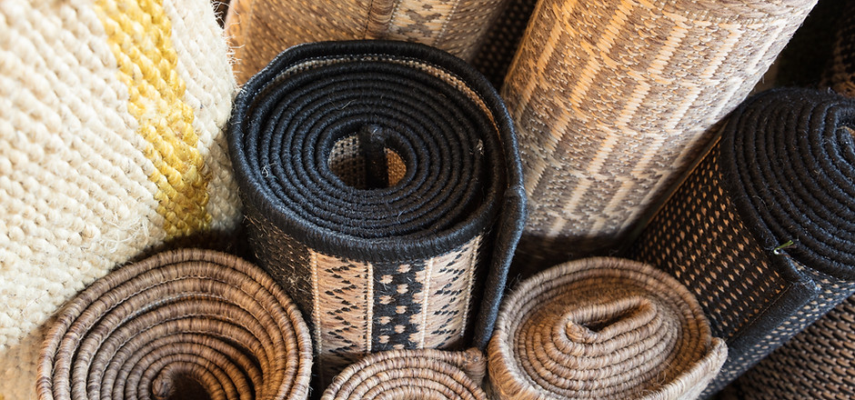 Rolled Up Rugs