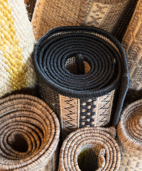 Rolled Up Rugs