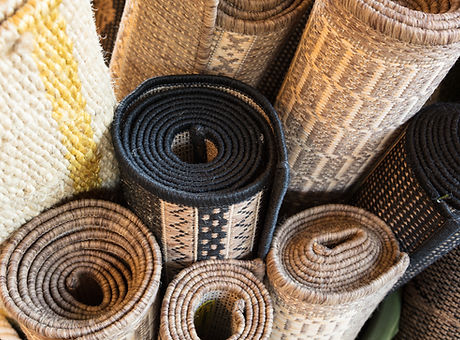 Rolled Up Rugs