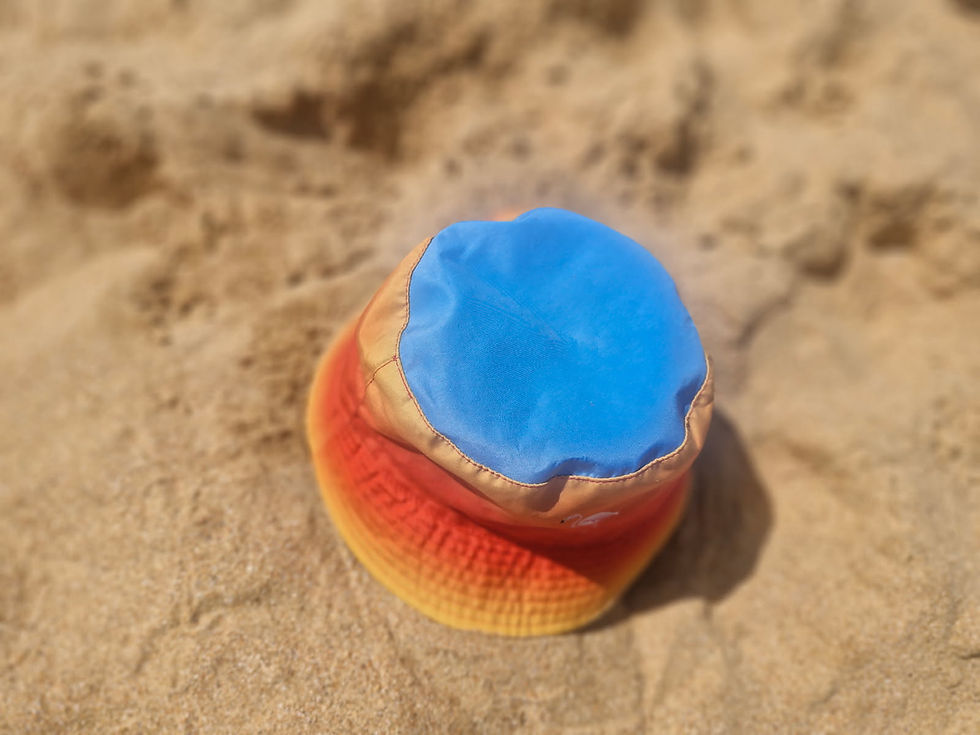 Thumbnail: Tropical Sunset Ombré Reversible Bucket Hat