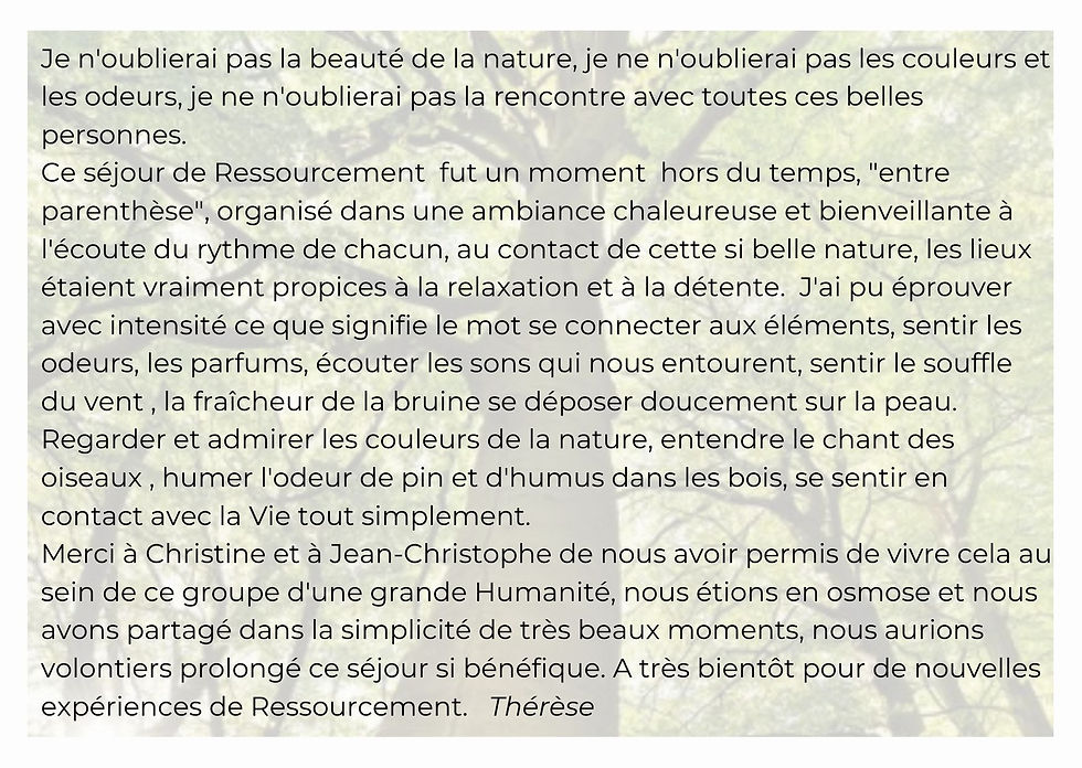 témoignage Thérèse