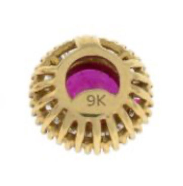 Thumbnail: Ruby & Diamond Cluster Pendant