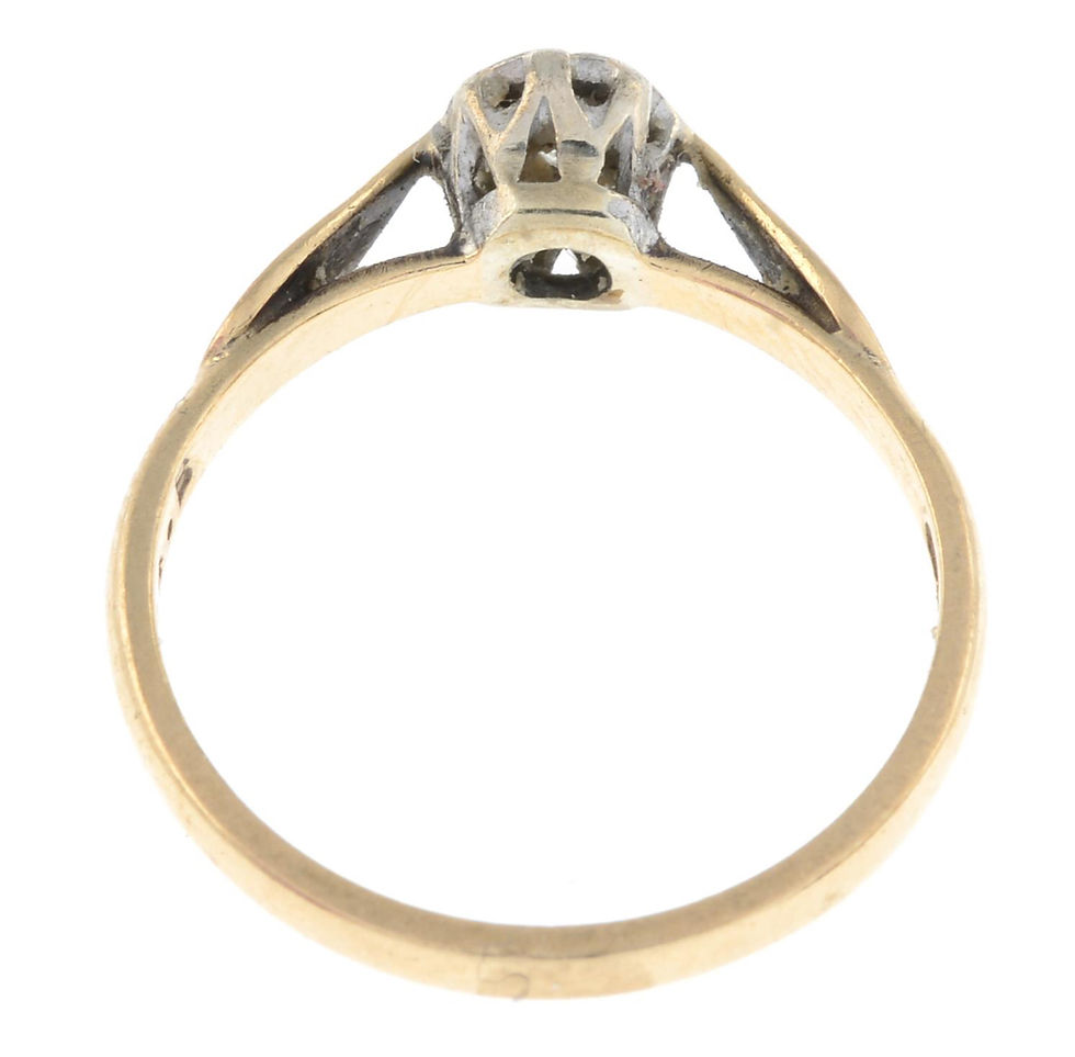 Thumbnail: 9ct Solitaire Diamond Ring