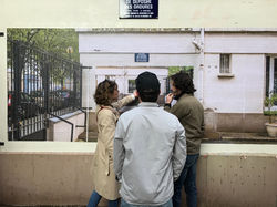 ETE (Laurent Lacotte et Pablo Cavero), Pile ou face, 2017, Cour du 8 rue Changarnier