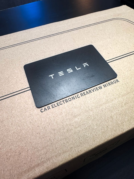 Tesla Hansshow rearview mirror installation, Toronto Tesla aftermarket installation