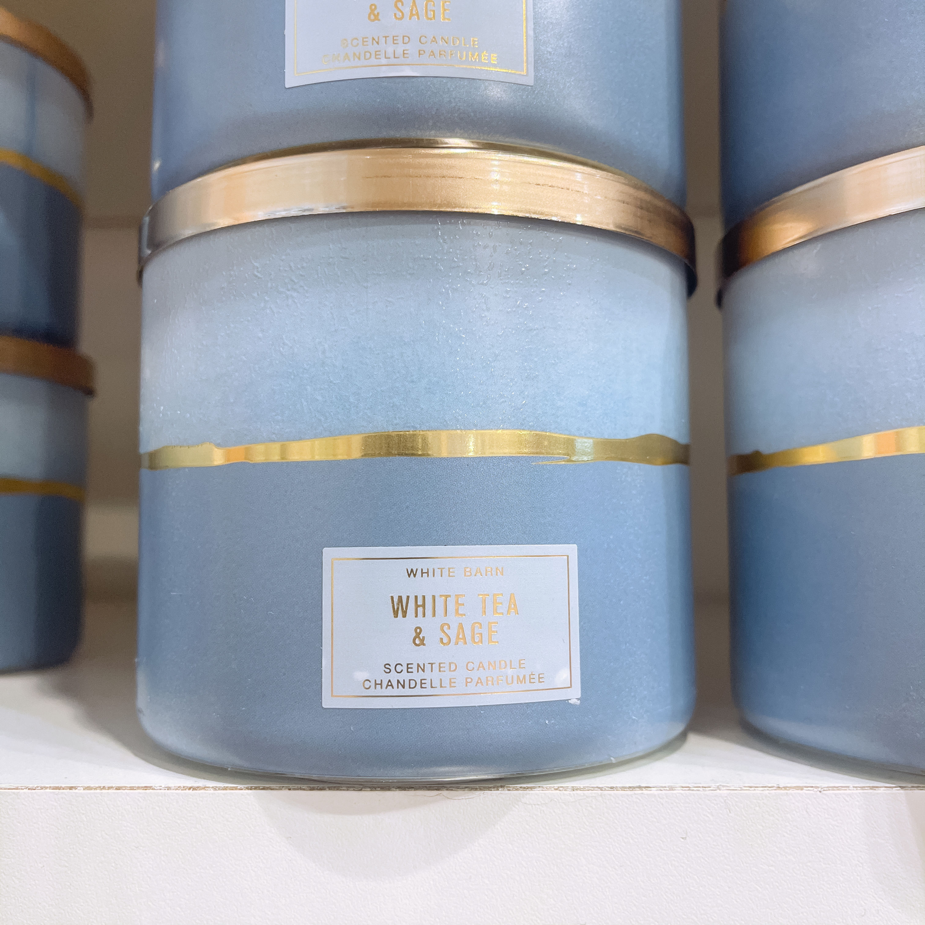 [Pre-Order] BBW 三芯蠟燭 - White Tea & Sage