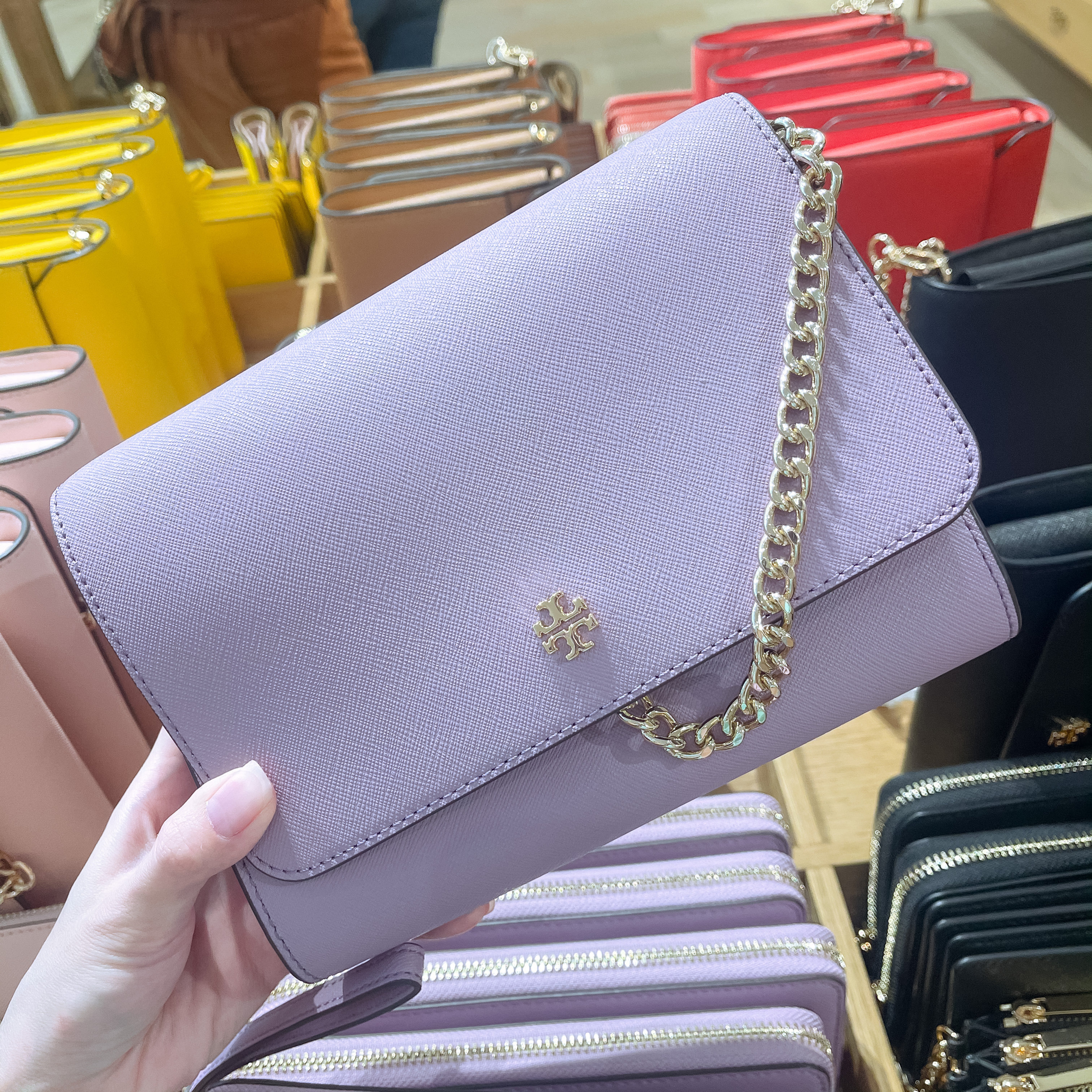 emerson chain wallet tory burch