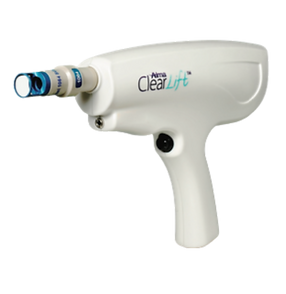 Alma's Clearlift Q-Switched Nd laser device for skin rejuvenation, tattoo removal and treating hyperpigmentation