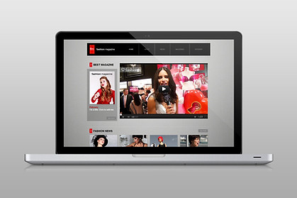 Website on Laptop