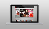 Website on Laptop