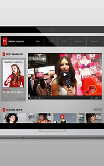 Website on Laptop
